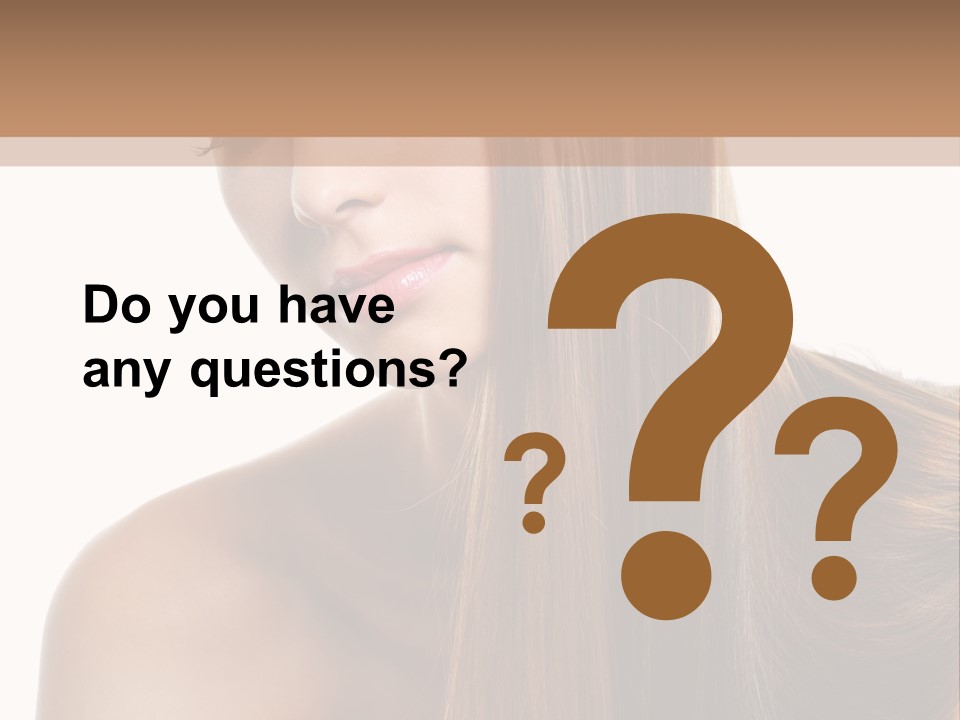 Care Closeup Pose PowerPoint Template