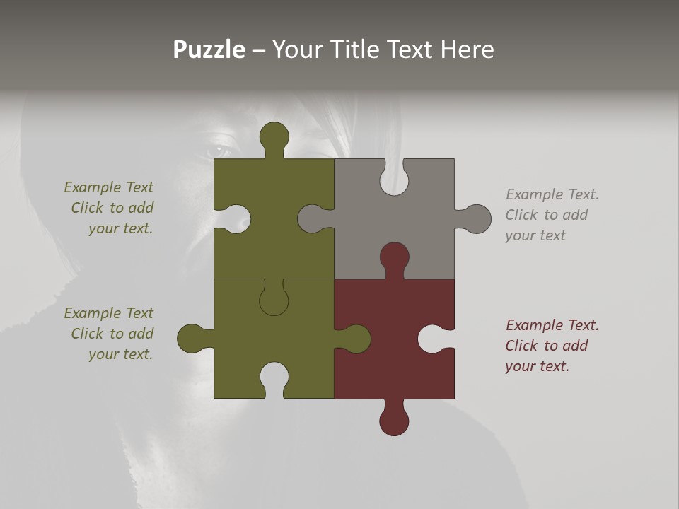 Eyes Beautiful Model PowerPoint Template