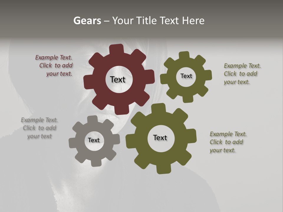 Eyes Beautiful Model PowerPoint Template