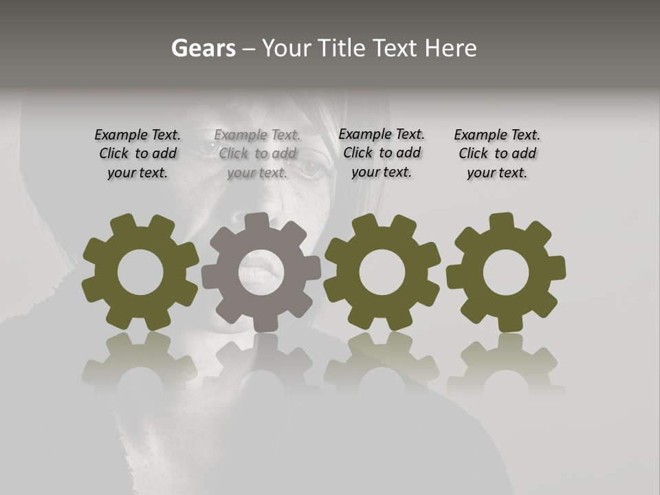 Eyes Beautiful Model PowerPoint Template