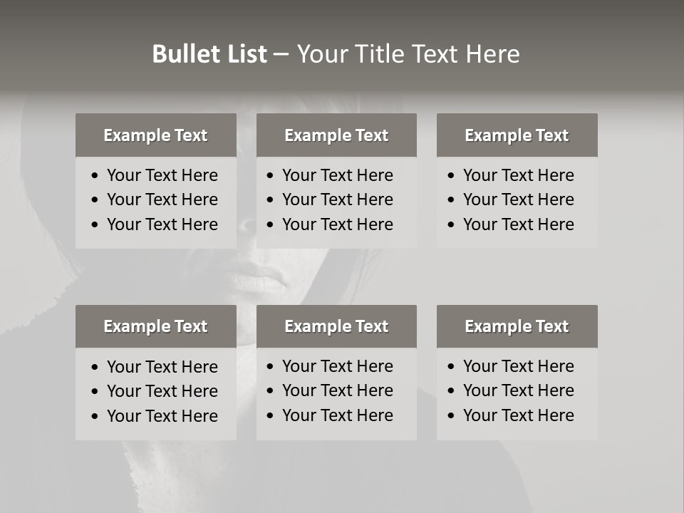 Eyes Beautiful Model PowerPoint Template