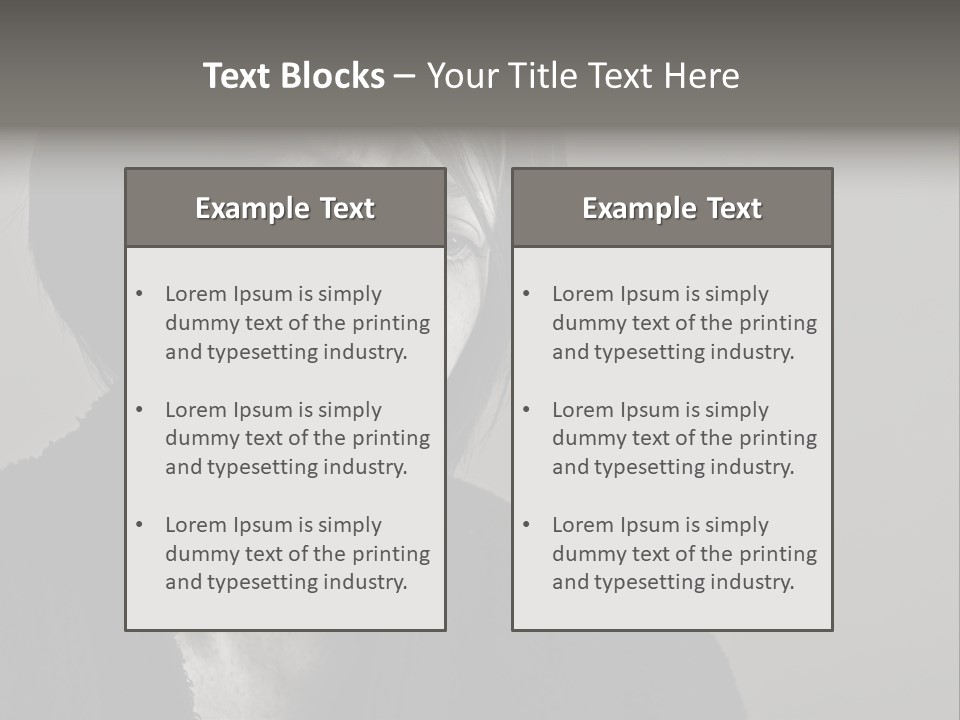 Eyes Beautiful Model PowerPoint Template