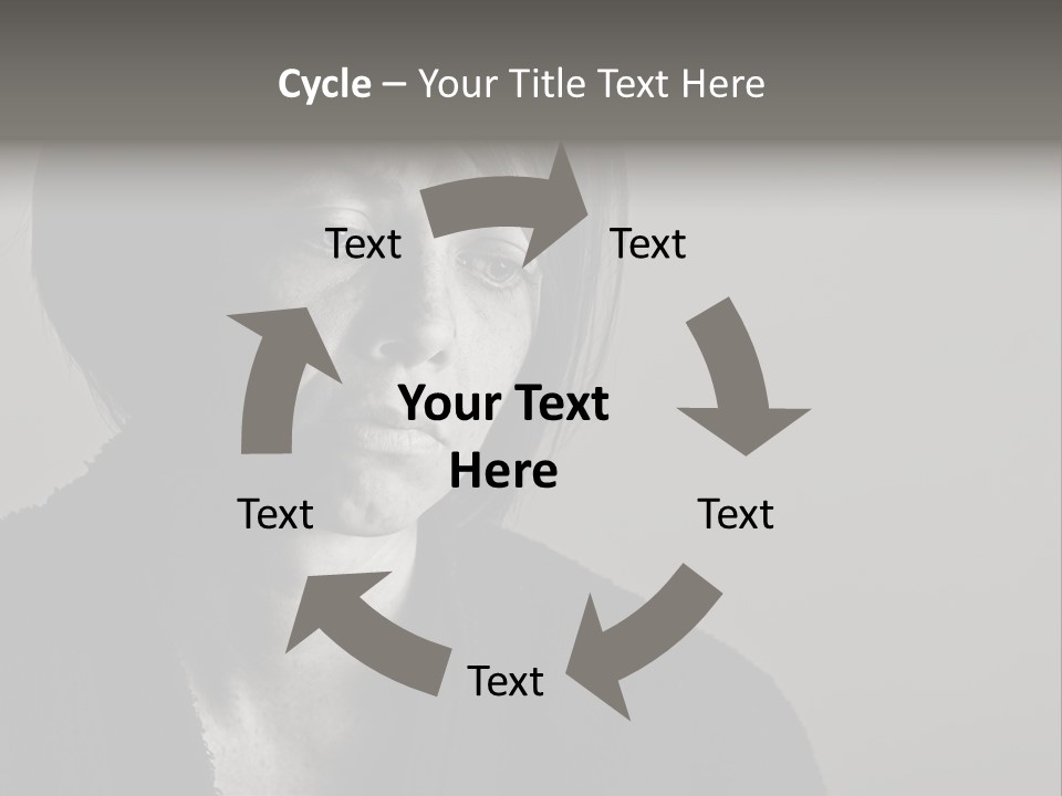 Eyes Beautiful Model PowerPoint Template