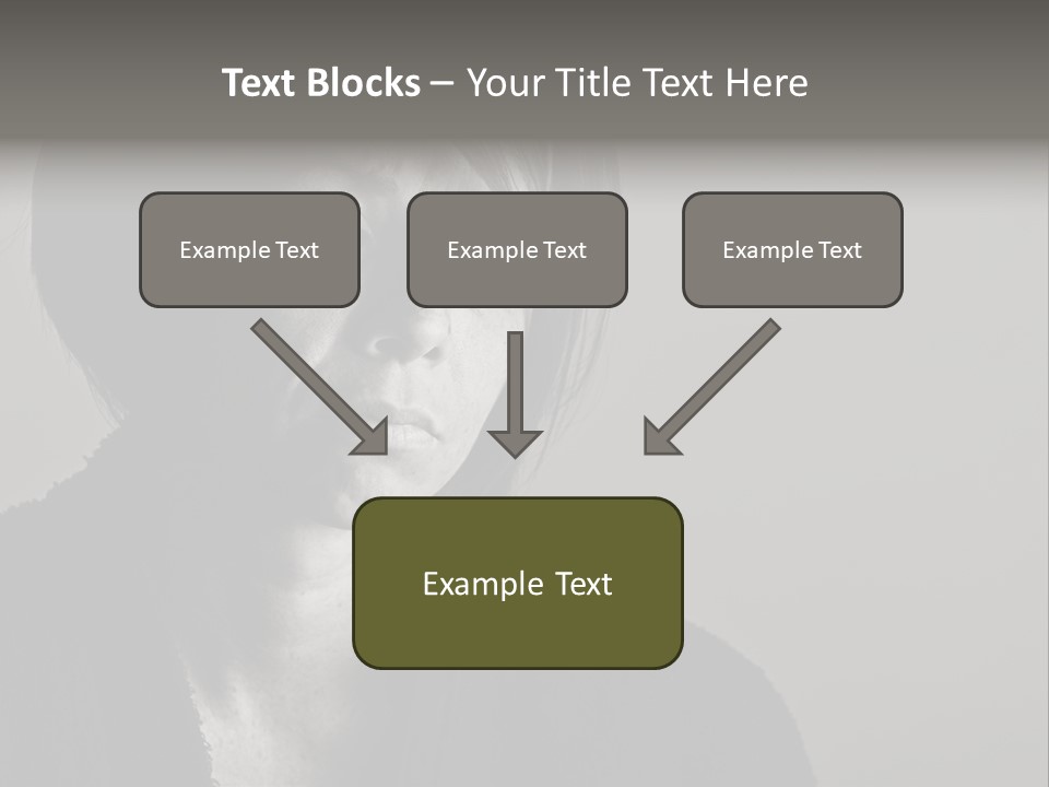 Eyes Beautiful Model PowerPoint Template