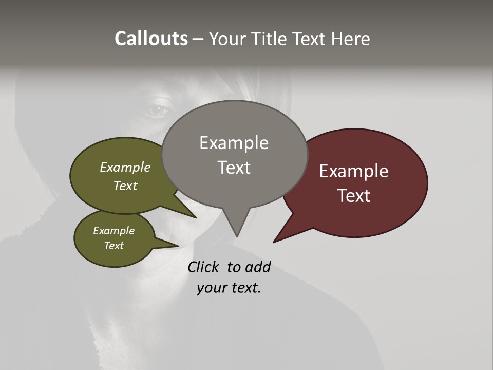 Eyes Beautiful Model PowerPoint Template