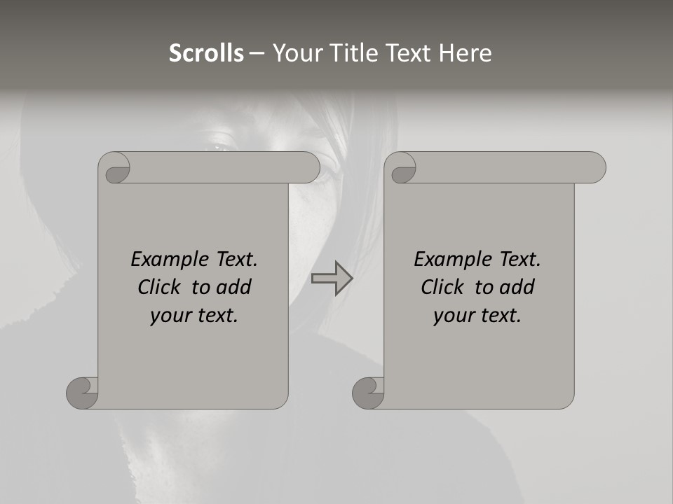 Eyes Beautiful Model PowerPoint Template