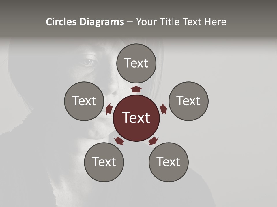 Eyes Beautiful Model PowerPoint Template