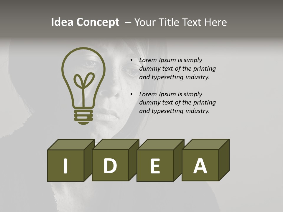 Eyes Beautiful Model PowerPoint Template