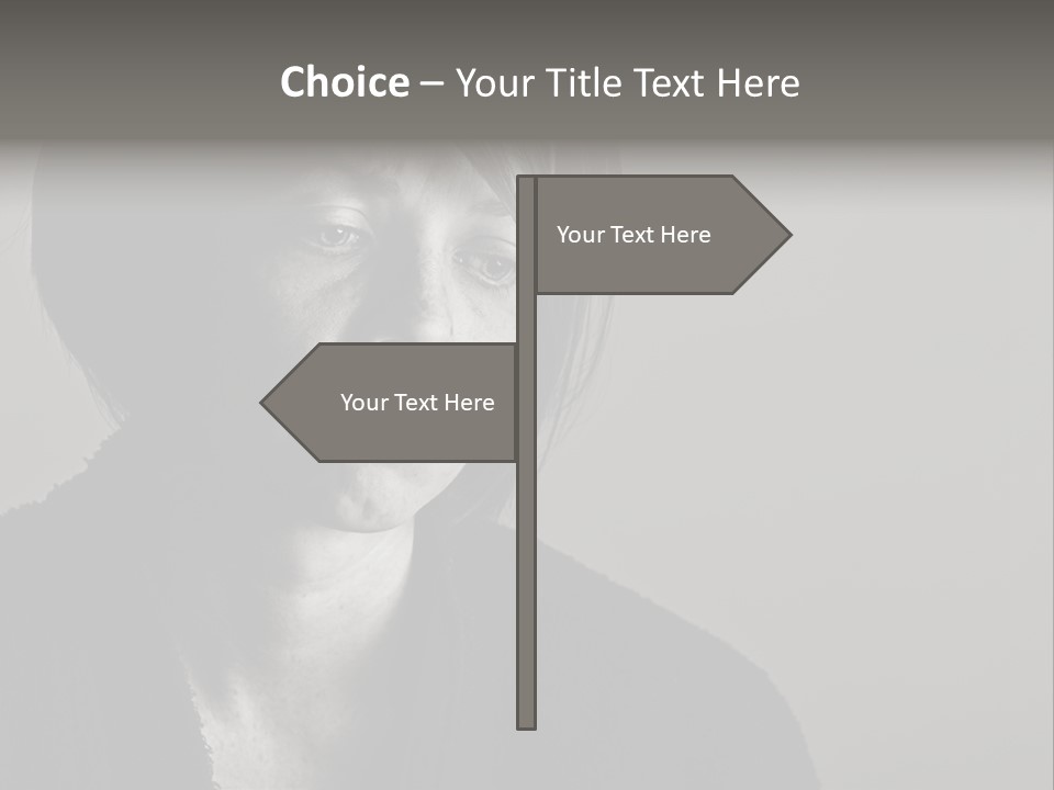 Eyes Beautiful Model PowerPoint Template