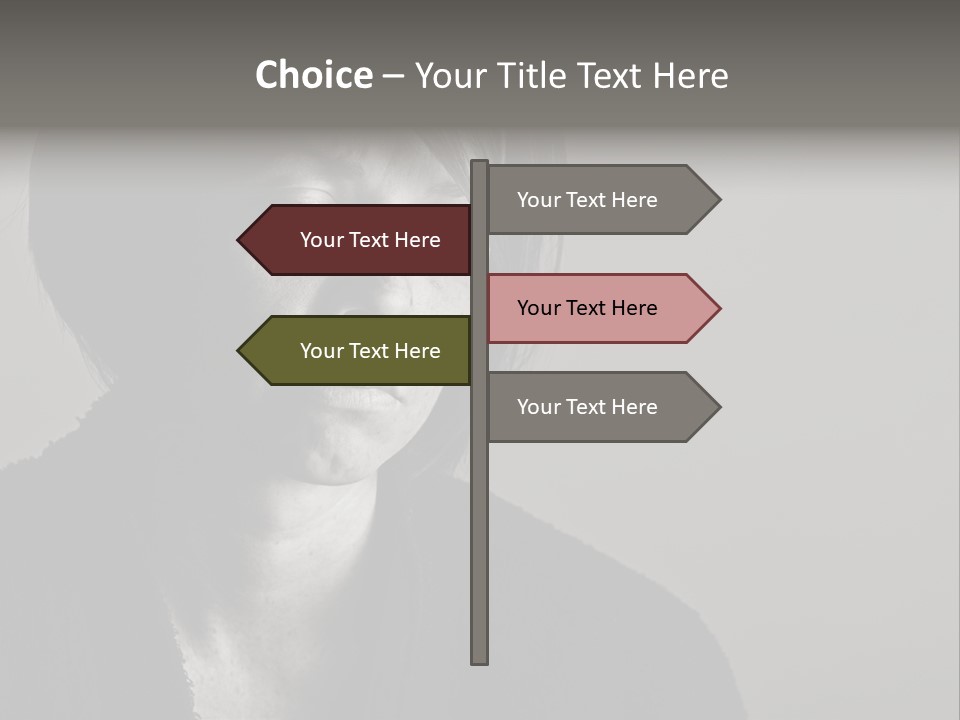 Eyes Beautiful Model PowerPoint Template