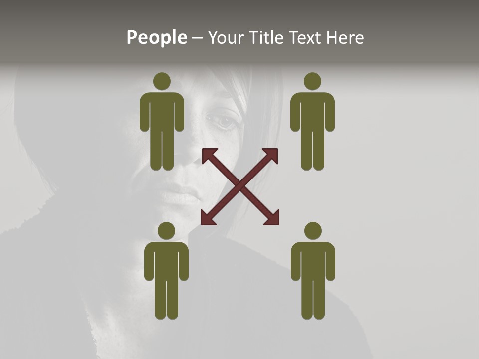 Eyes Beautiful Model PowerPoint Template