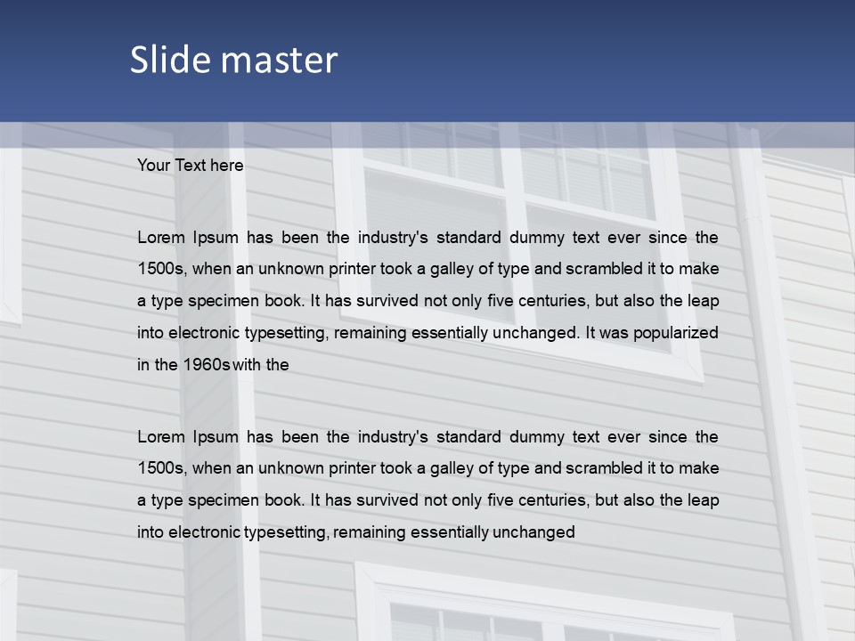Financing Down Urban PowerPoint Template