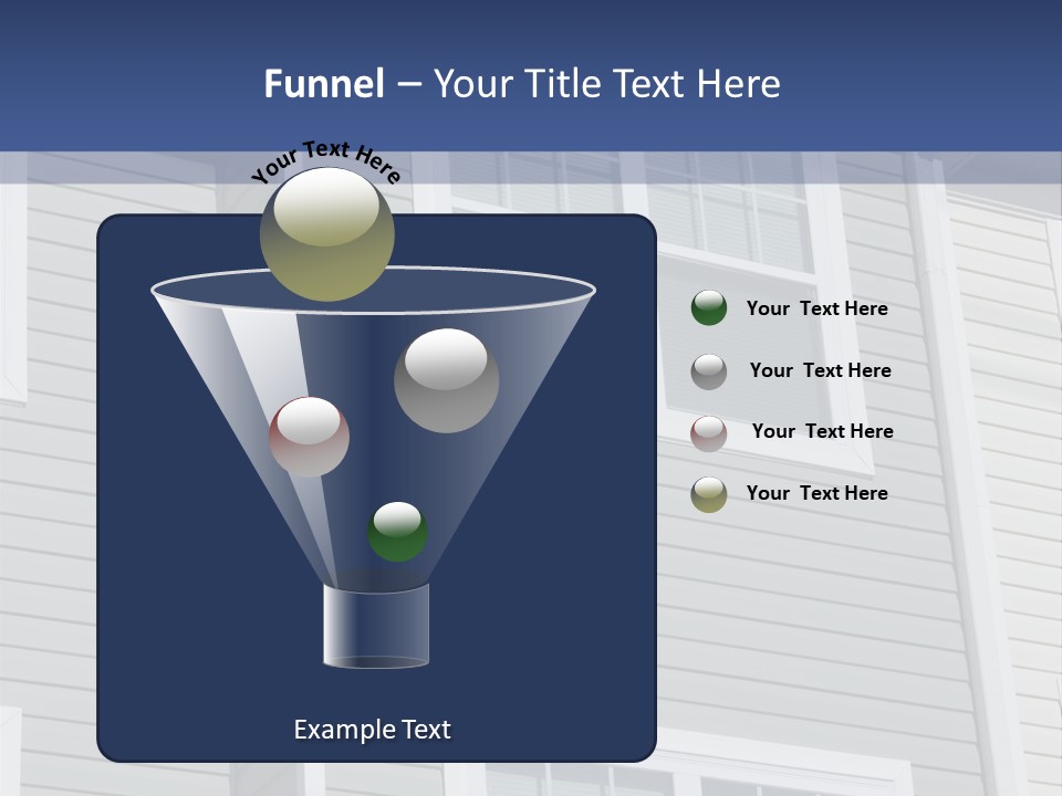 Financing Down Urban PowerPoint Template