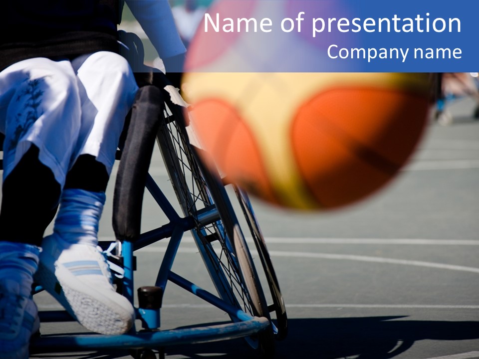 Disabled Shoes Paralympics PowerPoint Template