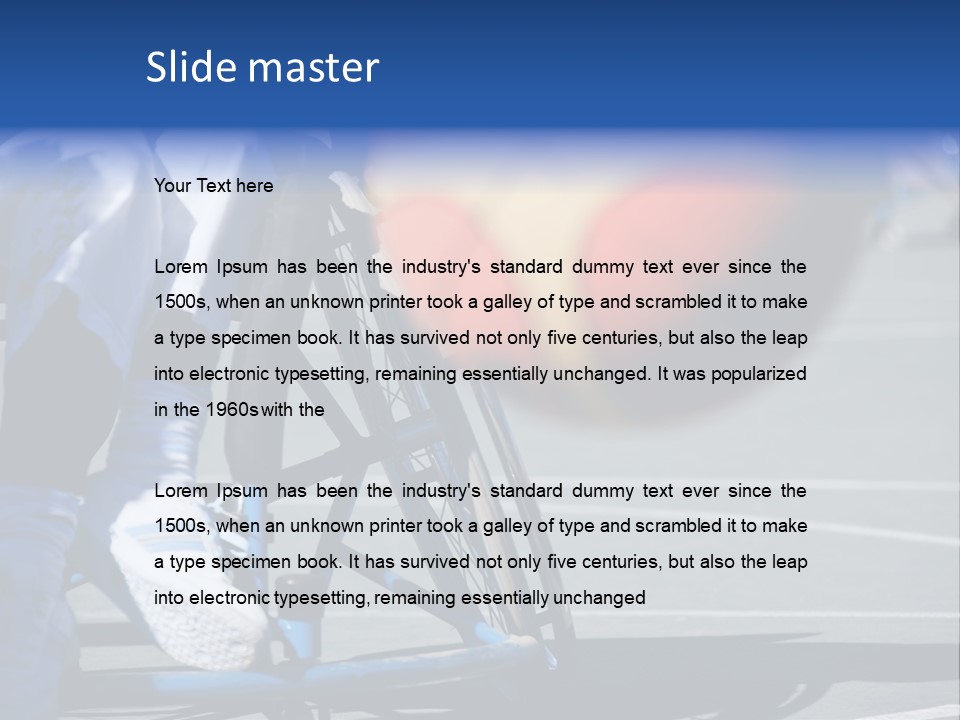Disabled Shoes Paralympics PowerPoint Template