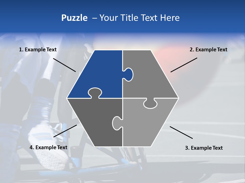 Disabled Shoes Paralympics PowerPoint Template