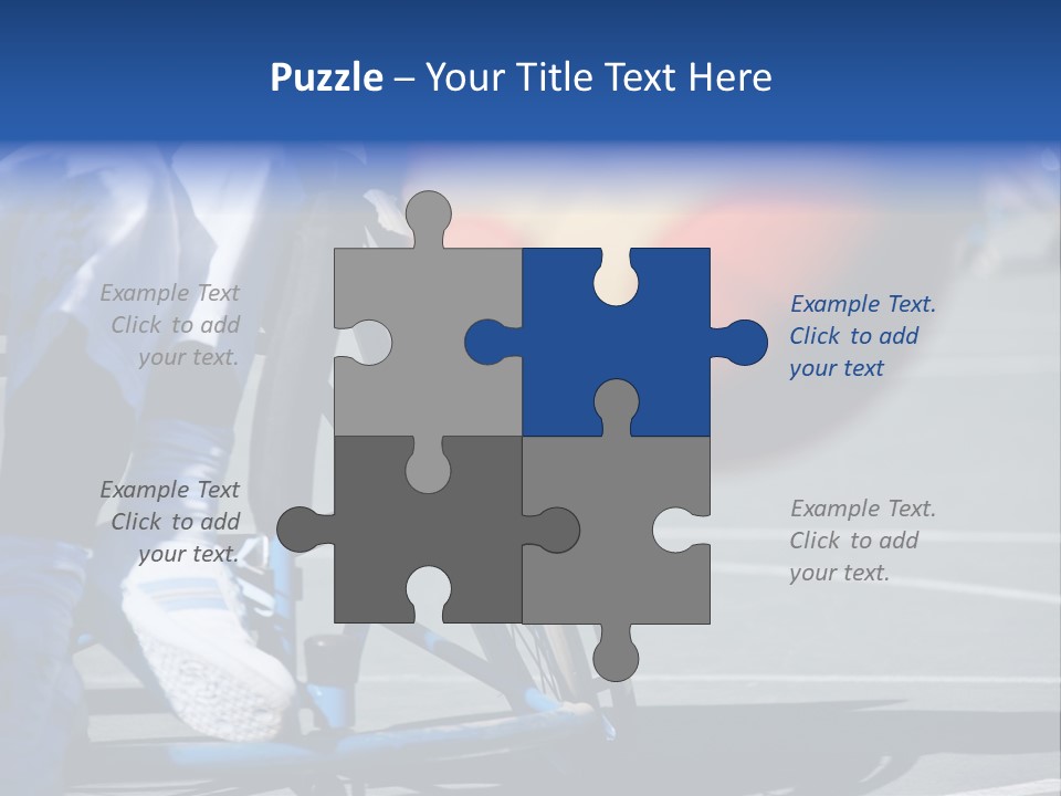 Disabled Shoes Paralympics PowerPoint Template