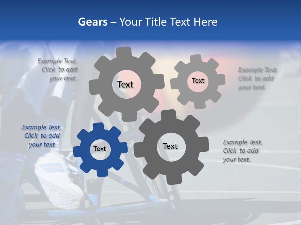 Disabled Shoes Paralympics PowerPoint Template