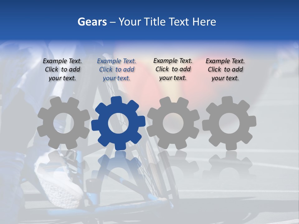 Disabled Shoes Paralympics PowerPoint Template