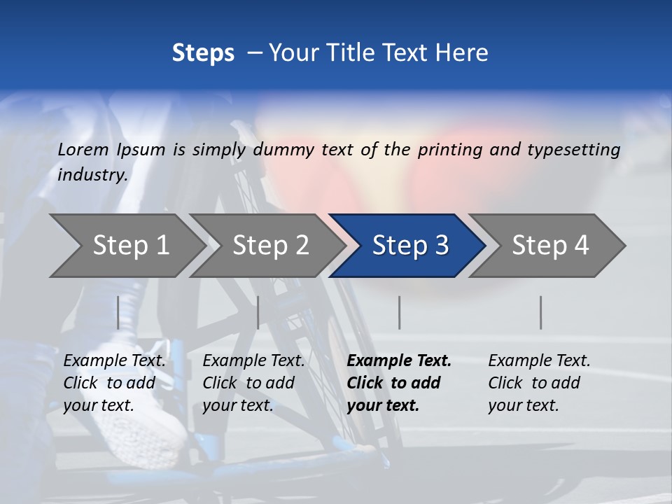Disabled Shoes Paralympics PowerPoint Template