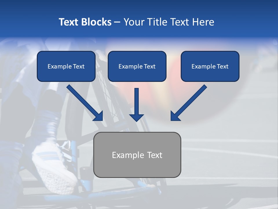 Disabled Shoes Paralympics PowerPoint Template