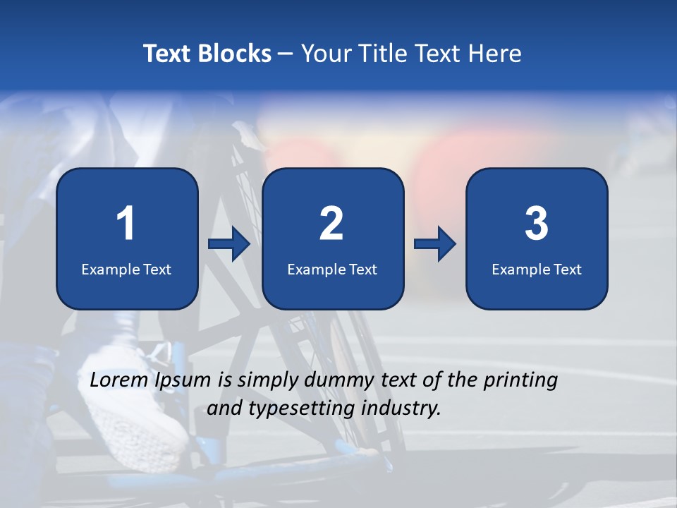 Disabled Shoes Paralympics PowerPoint Template