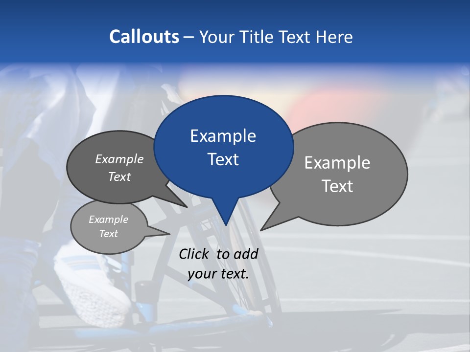 Disabled Shoes Paralympics PowerPoint Template