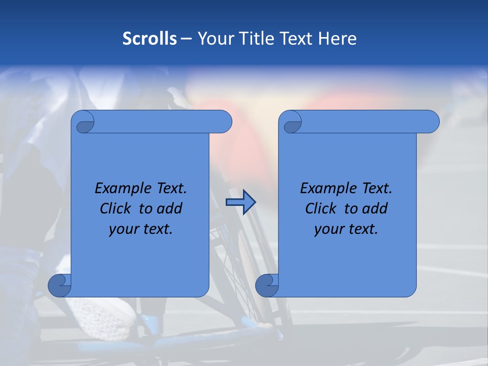 Disabled Shoes Paralympics PowerPoint Template
