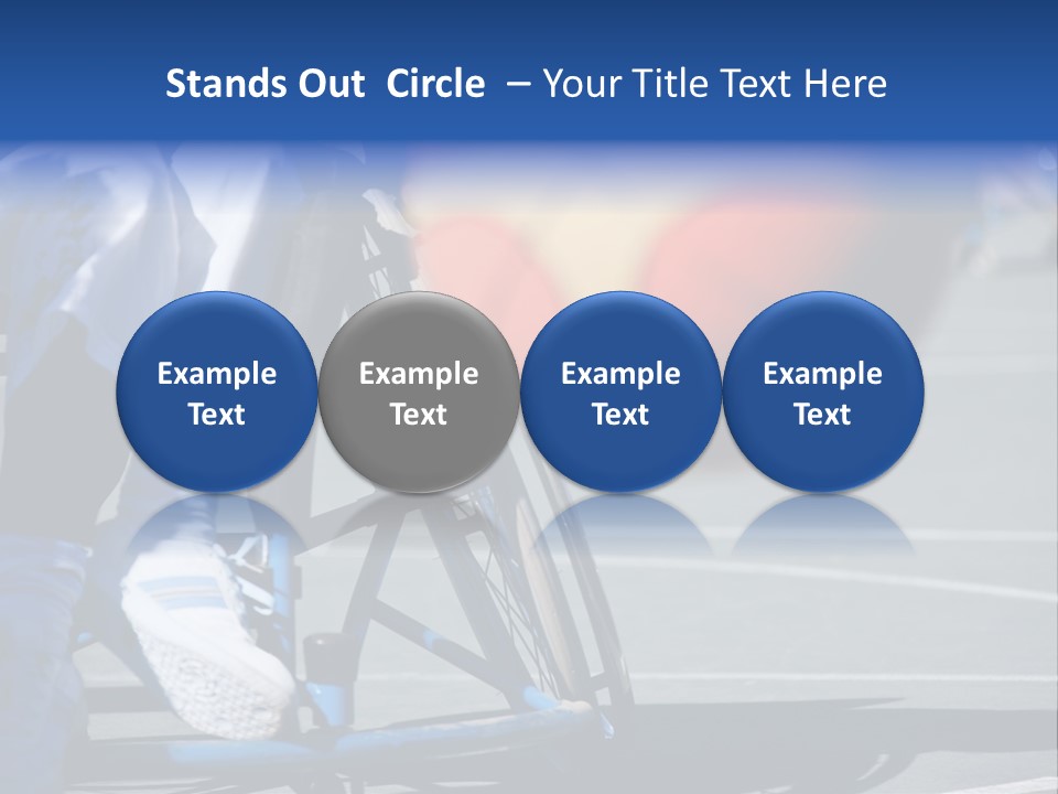 Disabled Shoes Paralympics PowerPoint Template