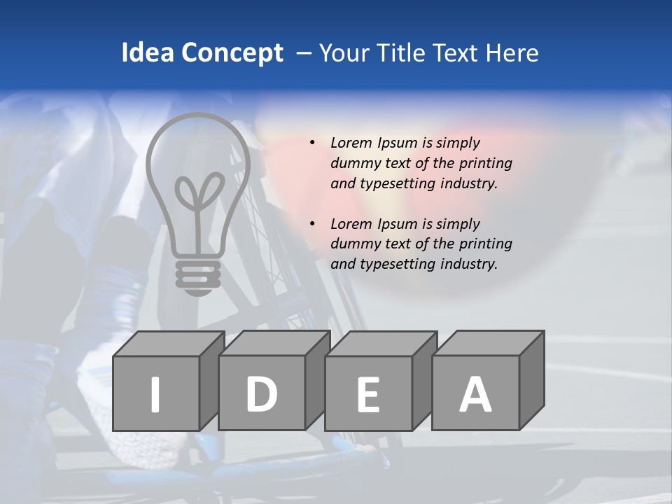 Disabled Shoes Paralympics PowerPoint Template