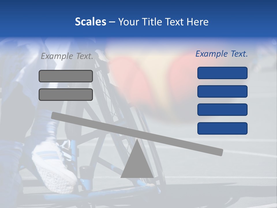 Disabled Shoes Paralympics PowerPoint Template