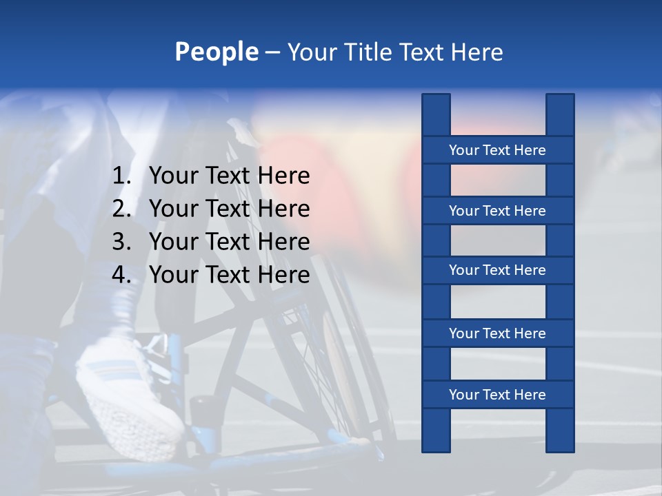 Disabled Shoes Paralympics PowerPoint Template