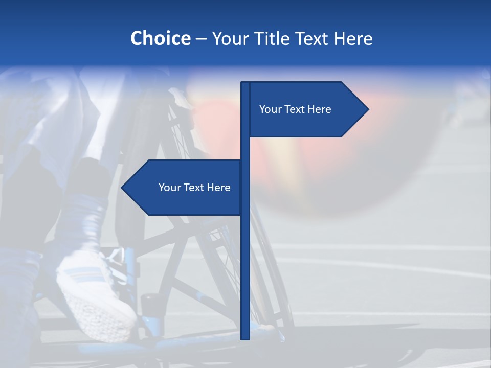 Disabled Shoes Paralympics PowerPoint Template