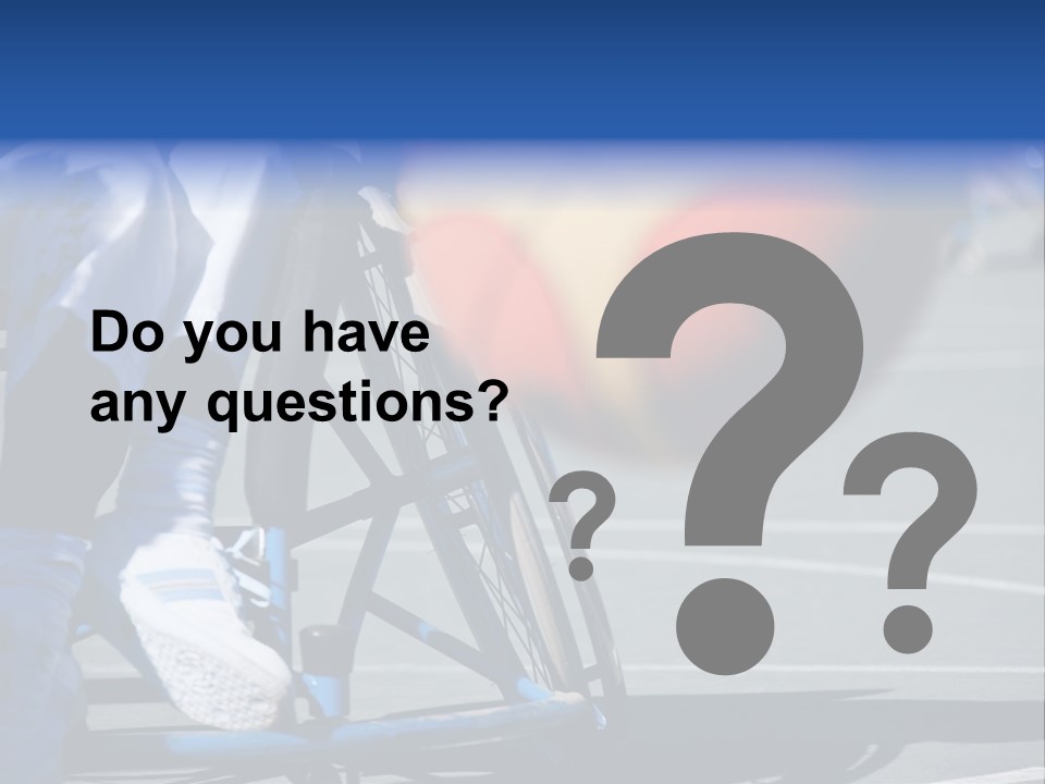 Disabled Shoes Paralympics PowerPoint Template