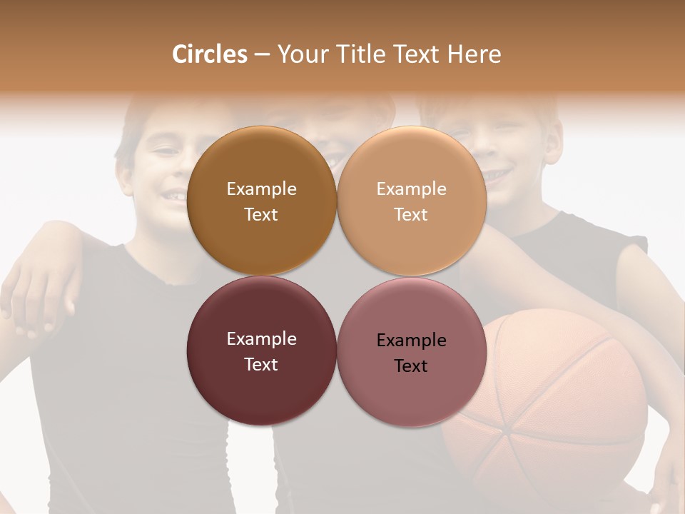 Holding Eight Year Old Sport PowerPoint Template