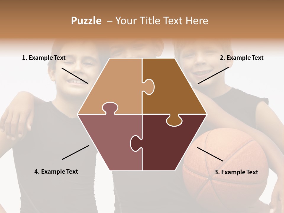 Holding Eight Year Old Sport PowerPoint Template