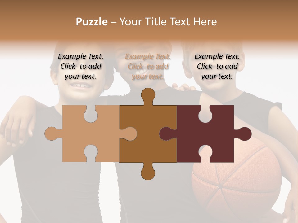 Holding Eight Year Old Sport PowerPoint Template