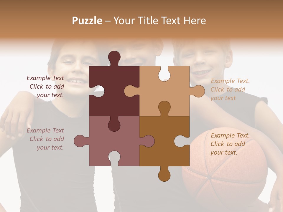 Holding Eight Year Old Sport PowerPoint Template