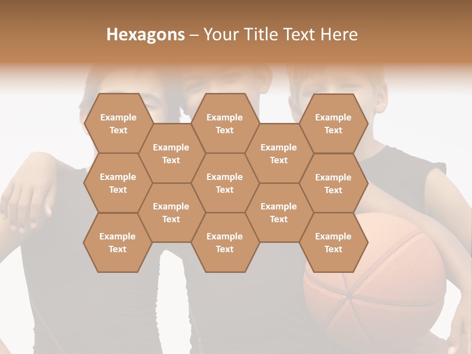 Holding Eight Year Old Sport PowerPoint Template