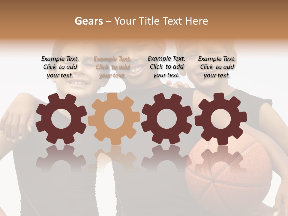 Holding Eight Year Old Sport PowerPoint Template