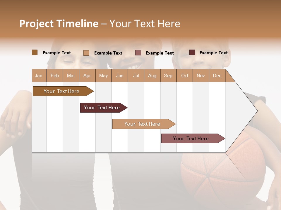 Holding Eight Year Old Sport PowerPoint Template