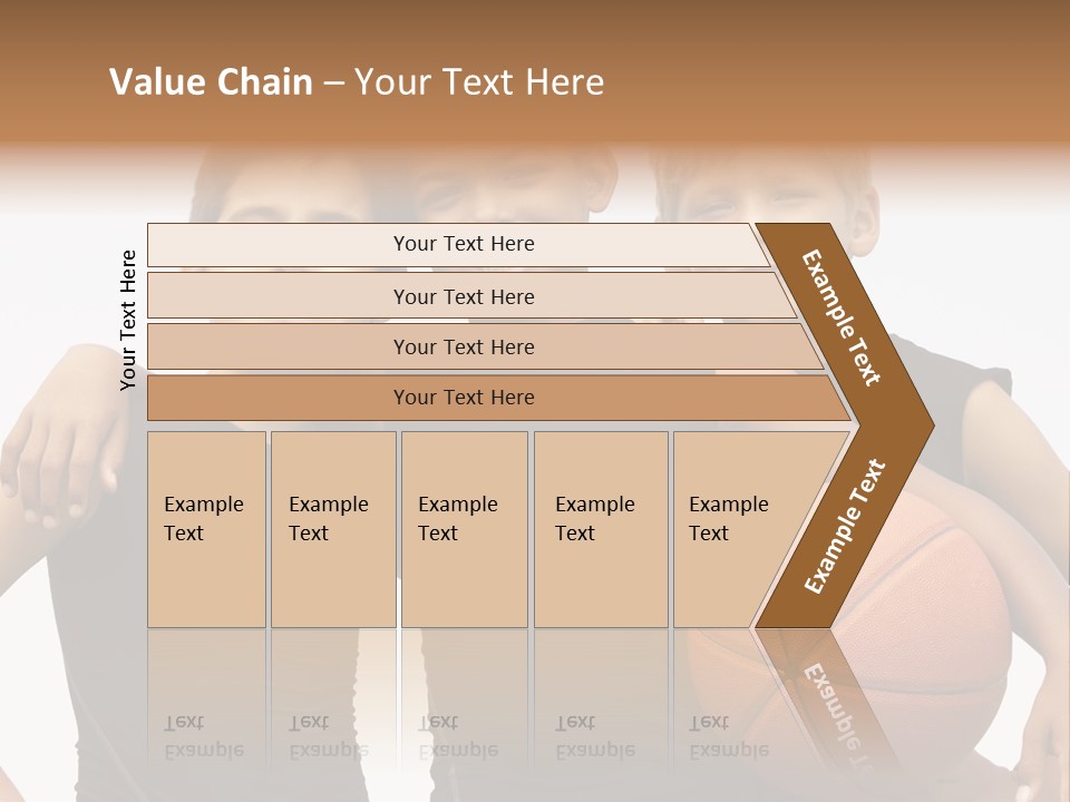Holding Eight Year Old Sport PowerPoint Template