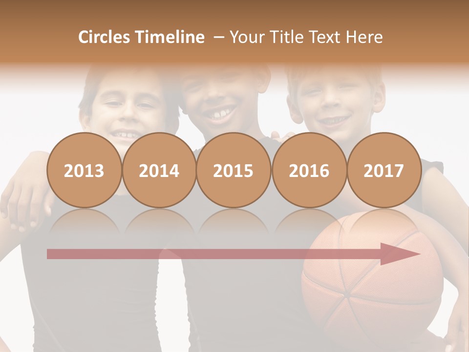 Holding Eight Year Old Sport PowerPoint Template