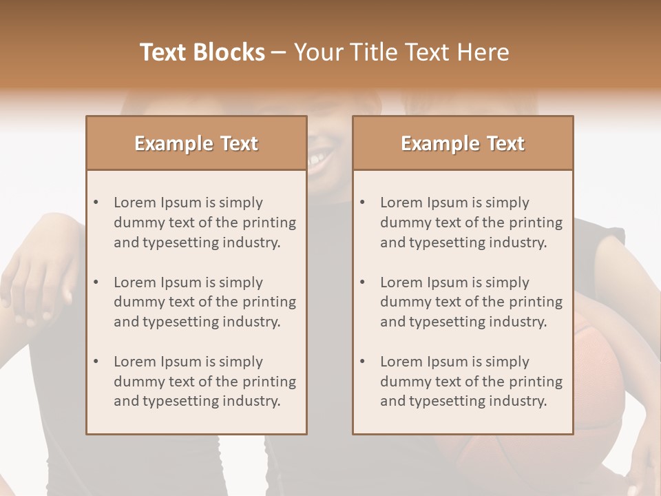 Holding Eight Year Old Sport PowerPoint Template