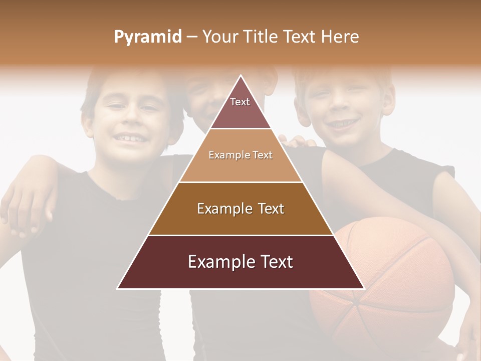 Holding Eight Year Old Sport PowerPoint Template