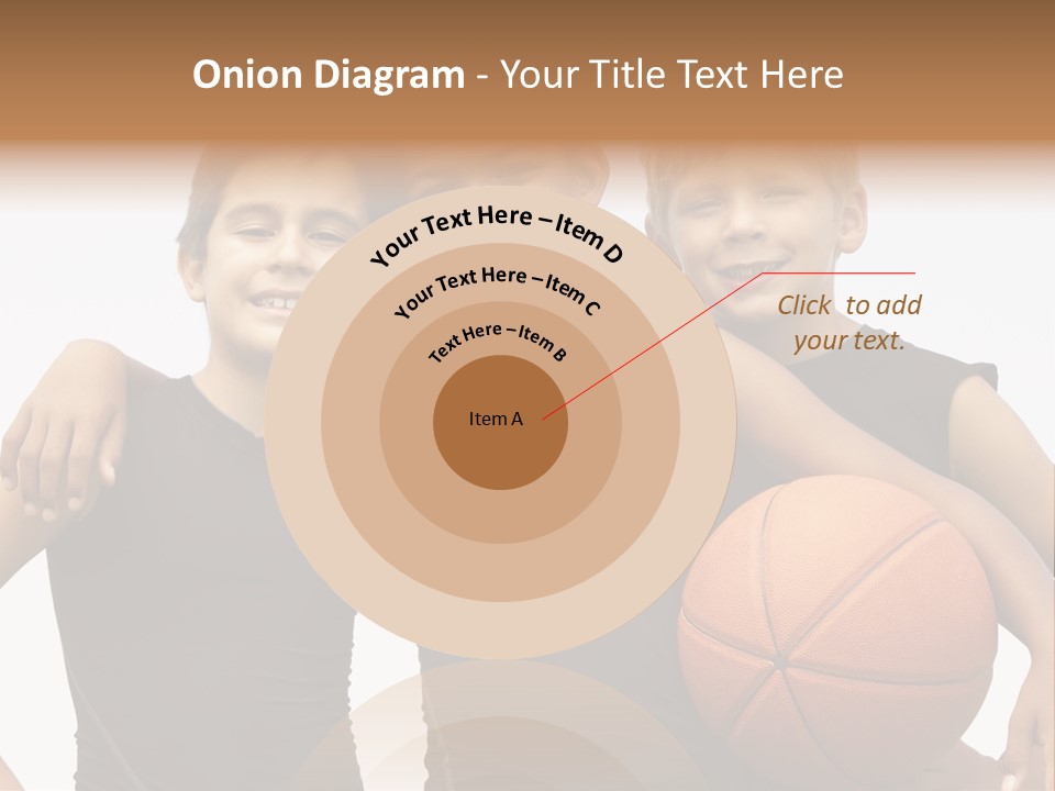 Holding Eight Year Old Sport PowerPoint Template