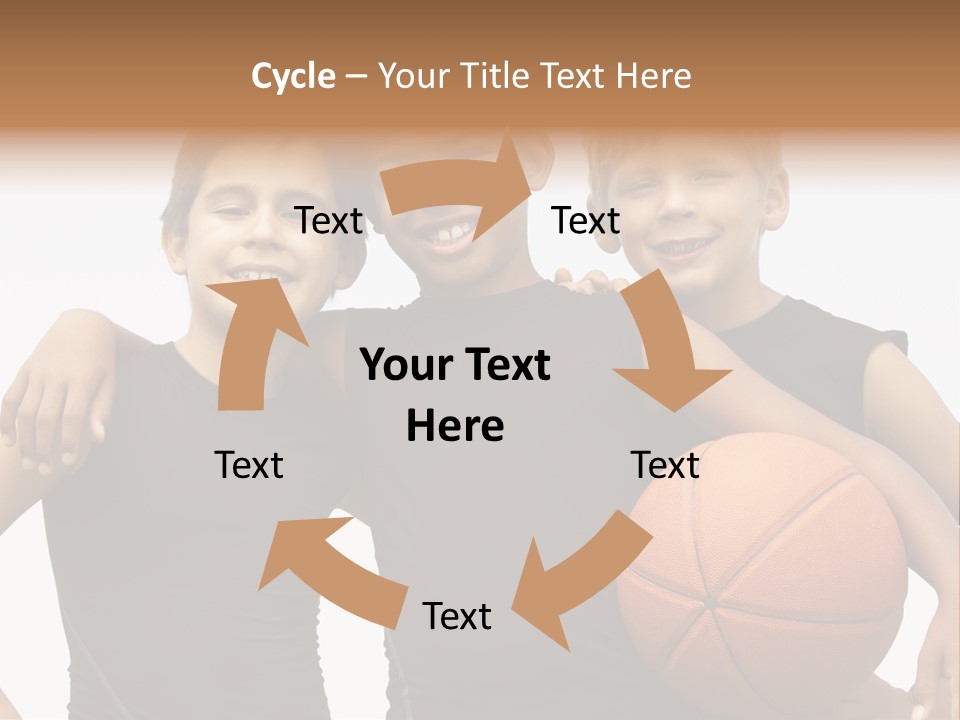 Holding Eight Year Old Sport PowerPoint Template