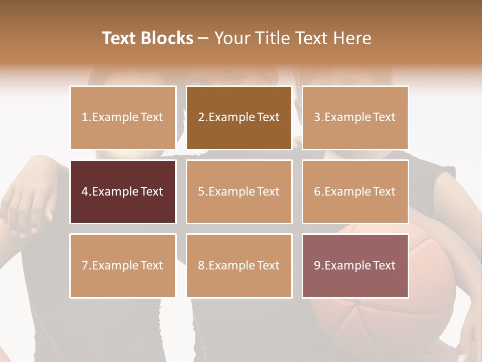 Holding Eight Year Old Sport PowerPoint Template