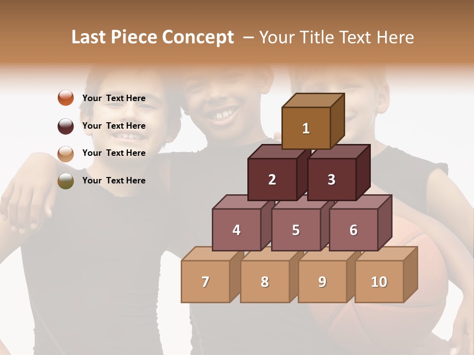 Holding Eight Year Old Sport PowerPoint Template