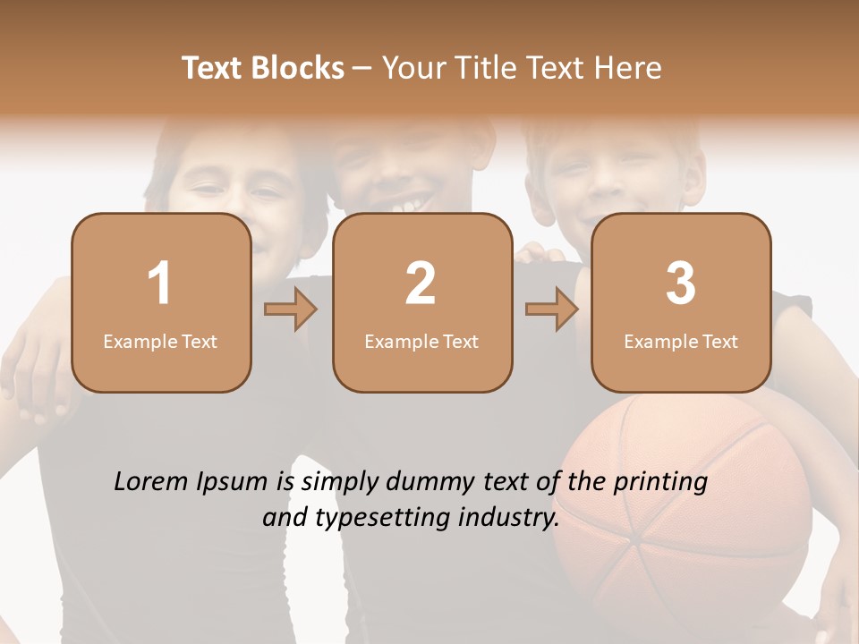 Holding Eight Year Old Sport PowerPoint Template